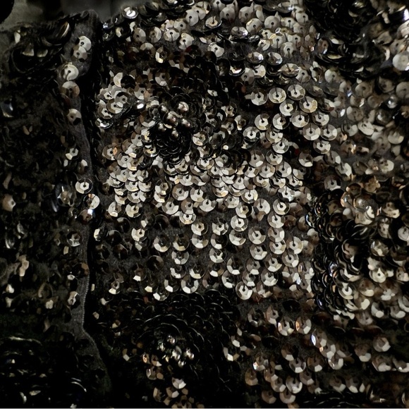 VINTAGE 1950’s Lambs Wool Hand Beaded Button Sweater - Picture 8 of 8